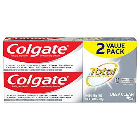Colgate Total Toothpaste with Fluoride, Multi Benefit Toothpaste .